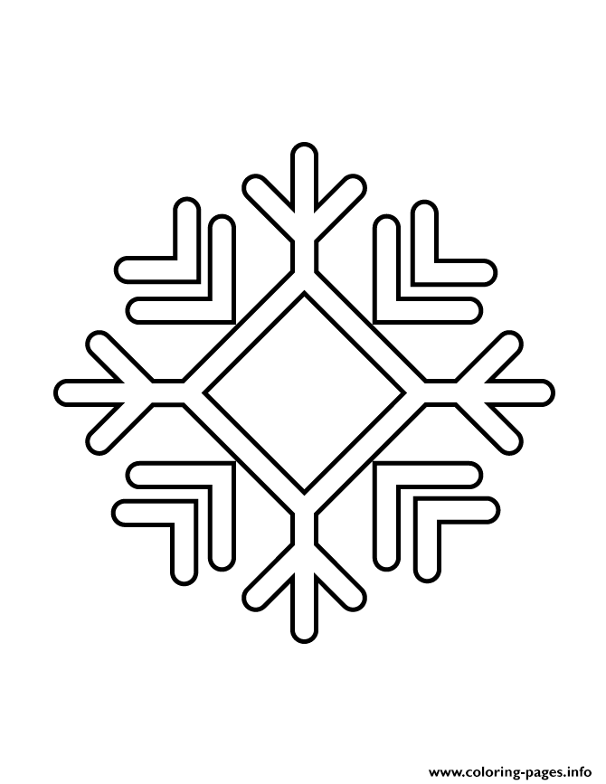 Snowflake Stencil 992 coloring