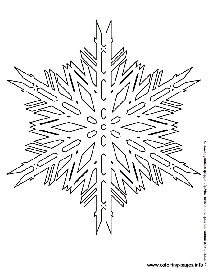 Snowflake Template Pattern coloring