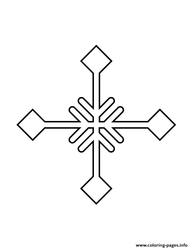 Snowflake Stencil 7 coloring