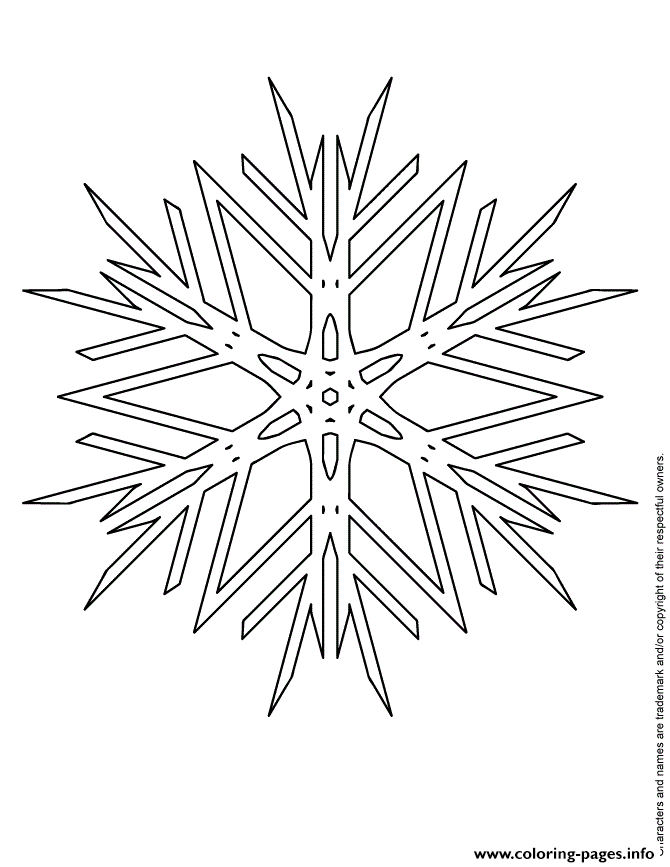 Snowflake Vector coloring