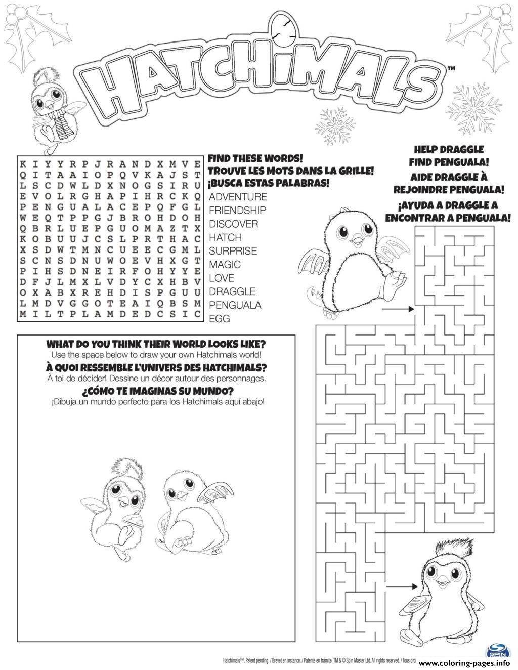 Hatchimals Hatch Game coloring