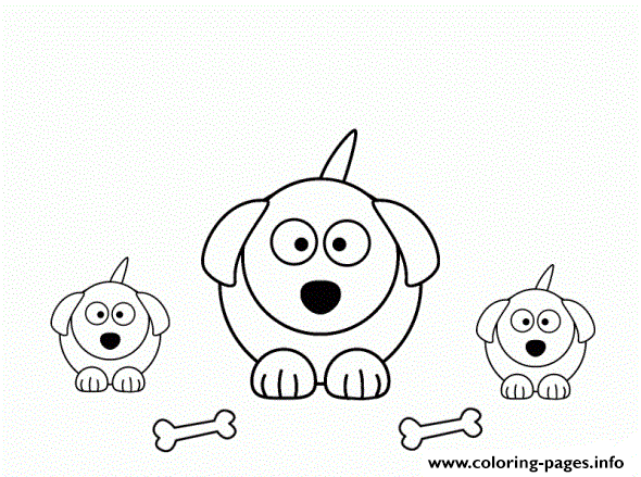 Big Eyed Dogs D4c8 coloring