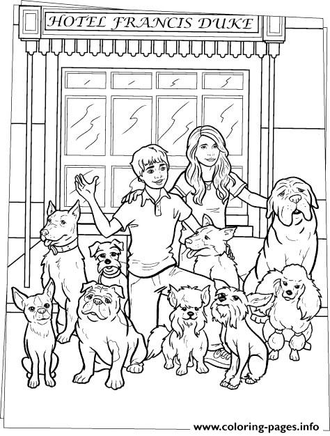 Huge Familyof Dogs Df5d coloring