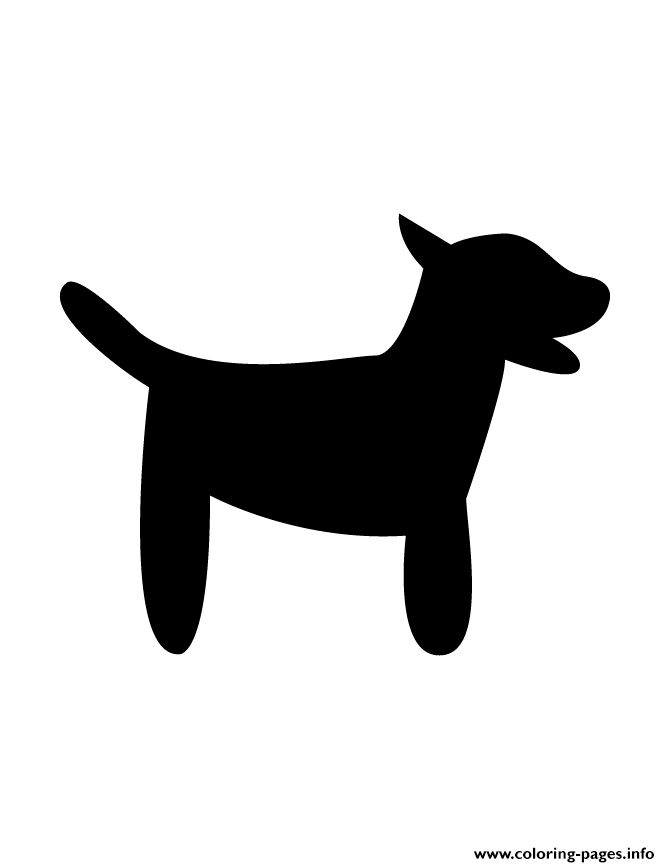 Dog Silhouette 68 coloring