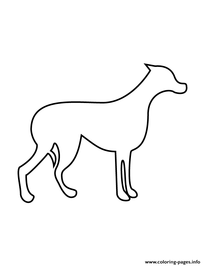 Dog Stencil 97 coloring