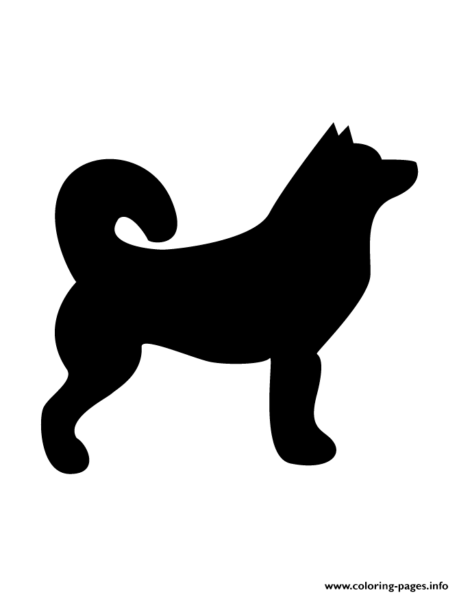 Dog Silhouette 77 coloring