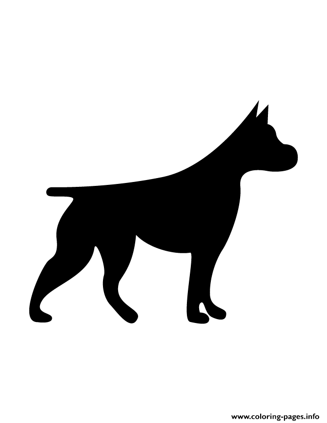 Dog Silhouette 88 coloring