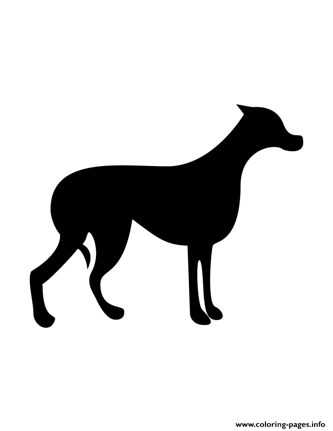 Dog Silhouette 97 coloring