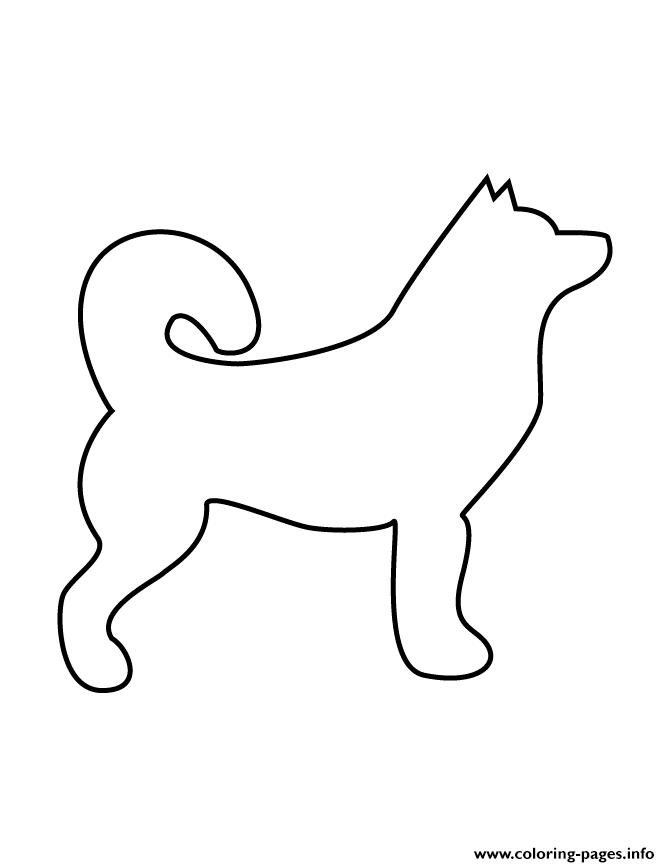 Dog Stencil 77 coloring