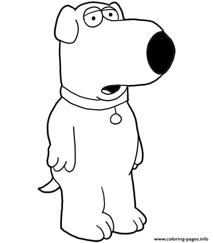 Dog Family Guy Sfdce coloring