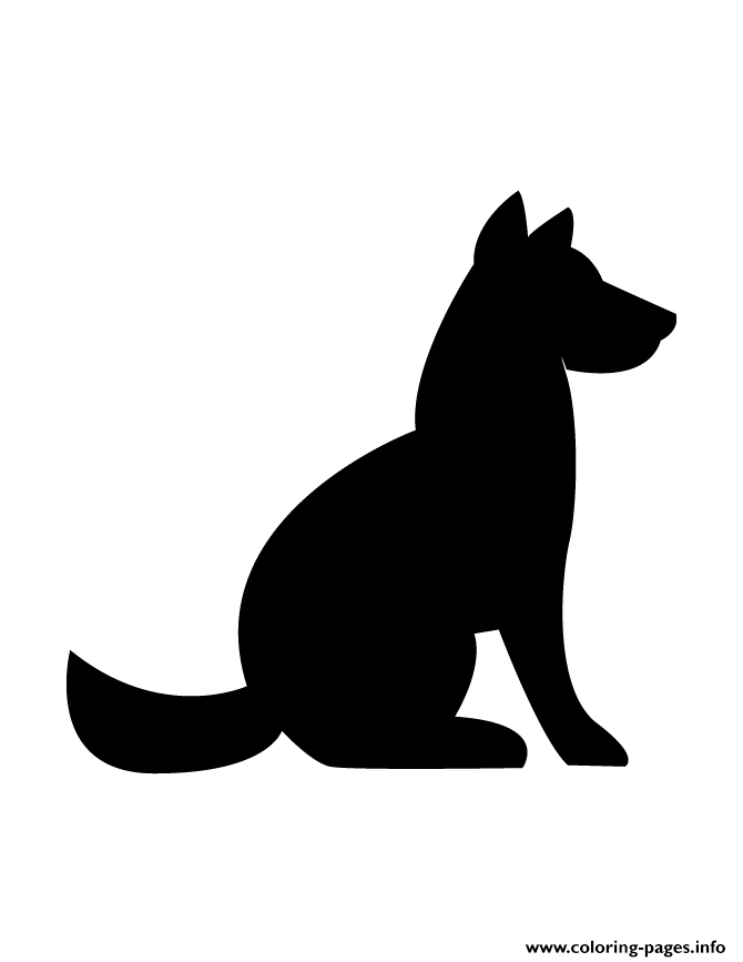Dog Silhouette 96 coloring