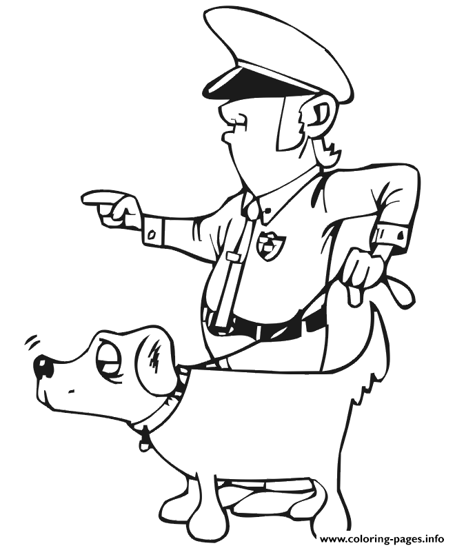 Police Dog F3f0 coloring