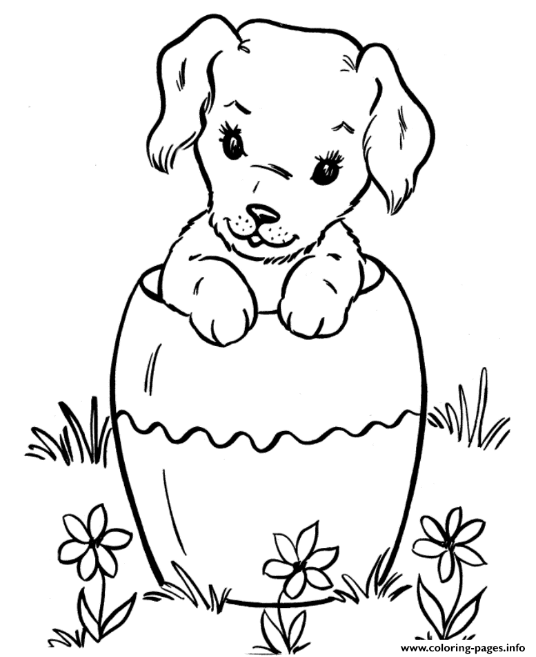 Easter Dog S8818 coloring