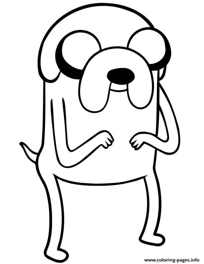 Adventure Time Jake The Dog coloring