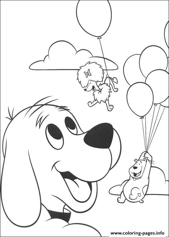 Dog With Balloons 12f0 coloring