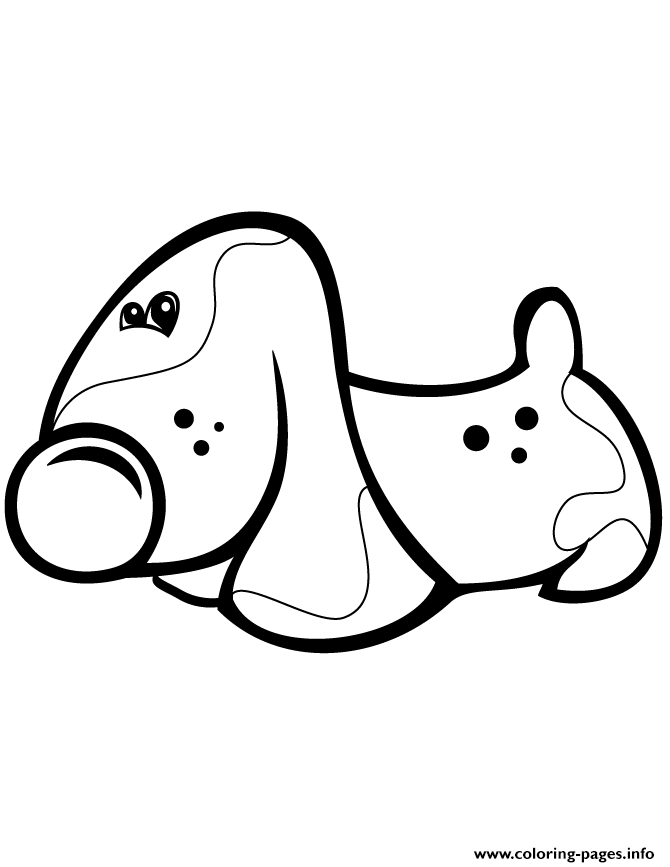 Cartoon Dog For Toddlers coloring