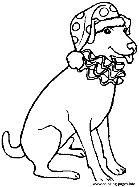Christmas Dog E212 coloring