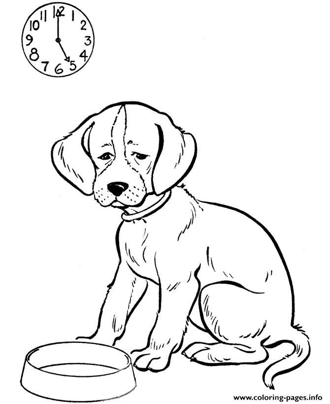 Hungry Dog 5664 Coloring Pages Printable