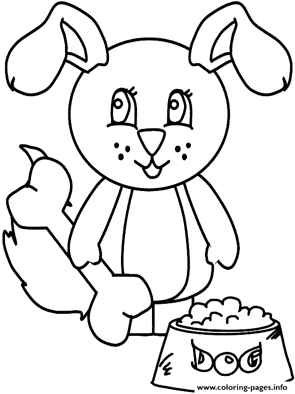 Bunny Looking Dog 6a65 coloring