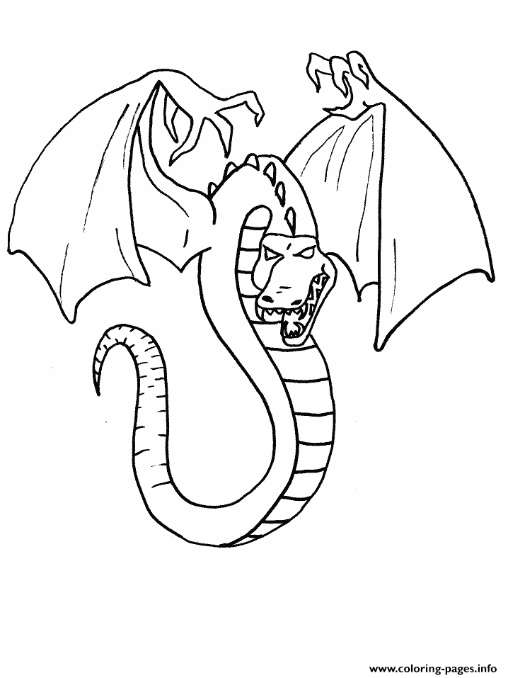 Evil Dragon coloring