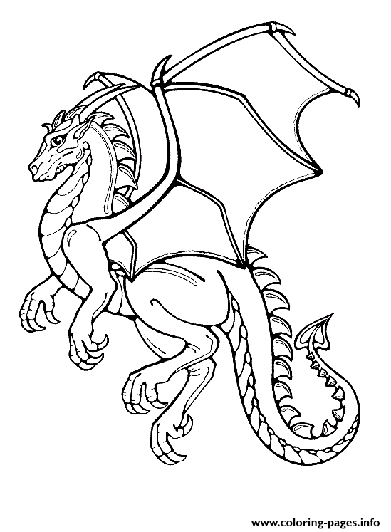 Honorable Dragon coloring