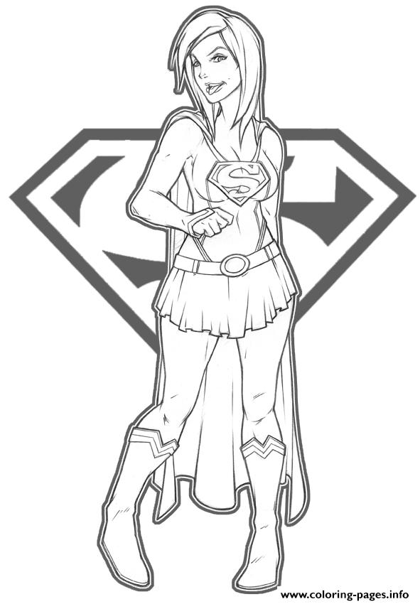 Supergirl Superman coloring