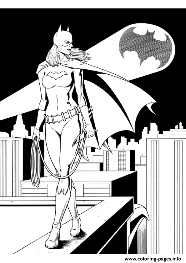 Supergirl The Batwoman coloring