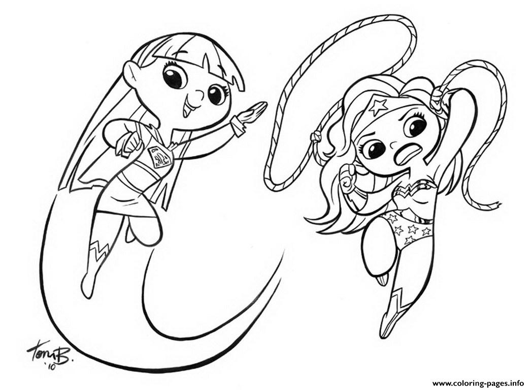 Download 2 Cute Supergirl 3 Coloring Pages Printable