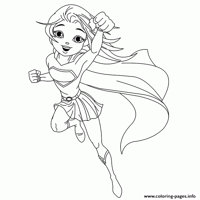 Download Supergirl Coloring Pages Printable