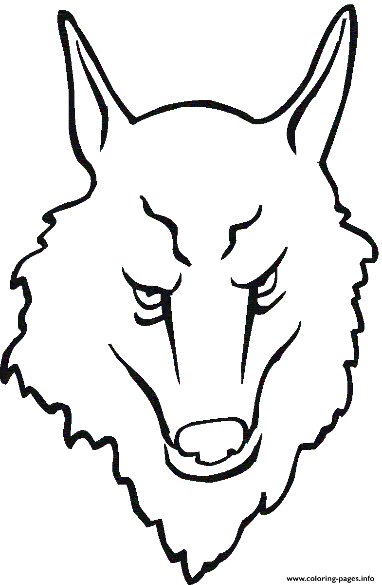Wolf Head 2 coloring