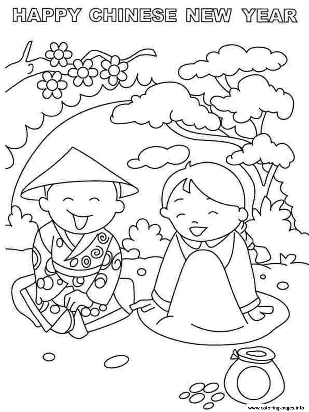 Kids Chinese New Year Safa8 coloring