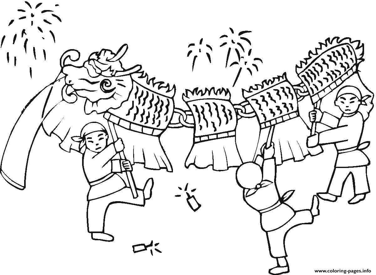 Chinese New Year Coloring page Printable