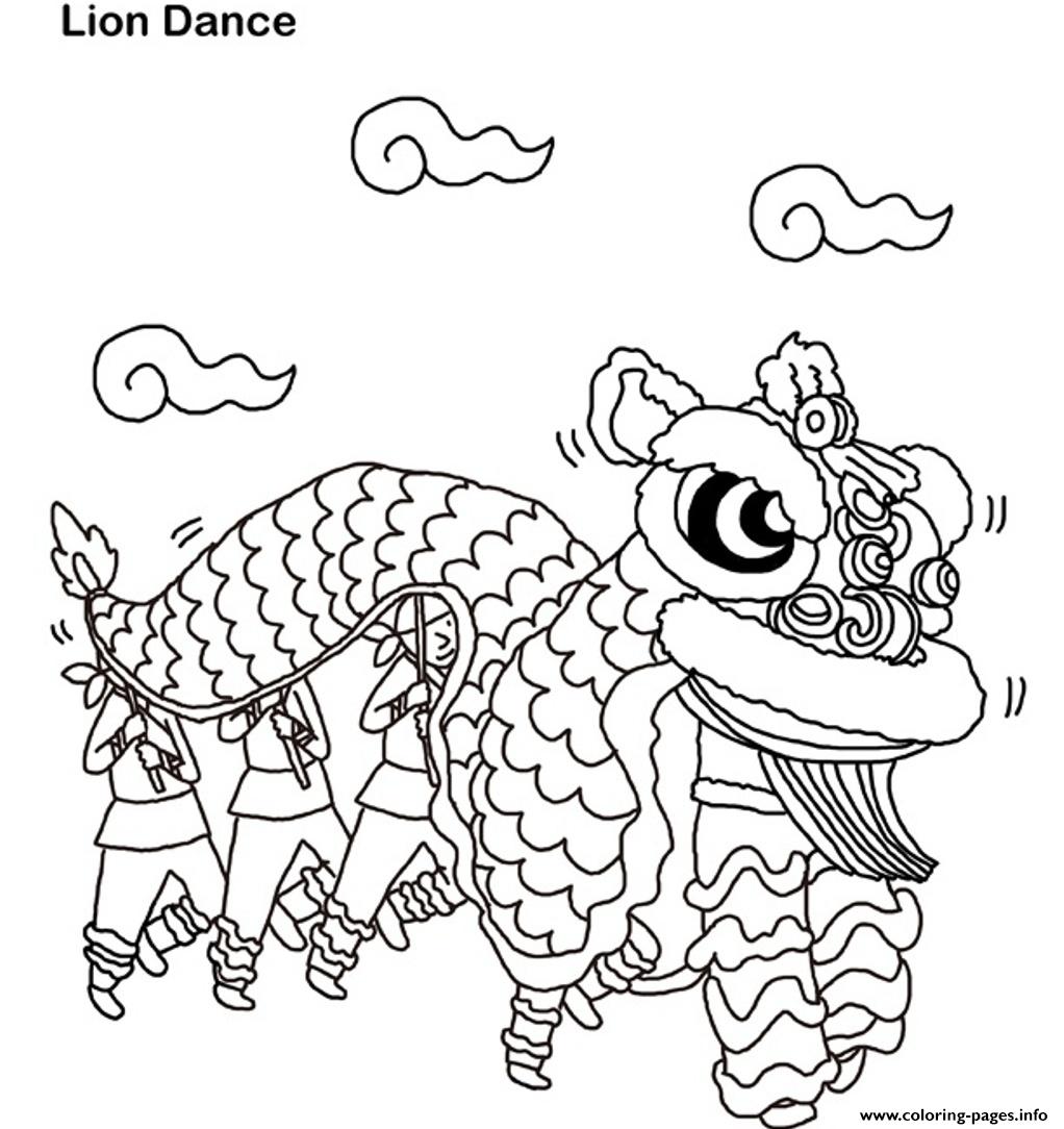Lion Dance Chinese New Year S34e1 coloring