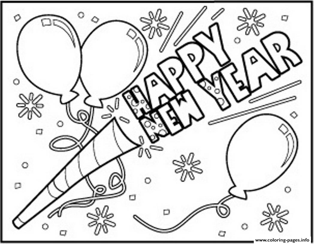 Happy New Year To Download coloring