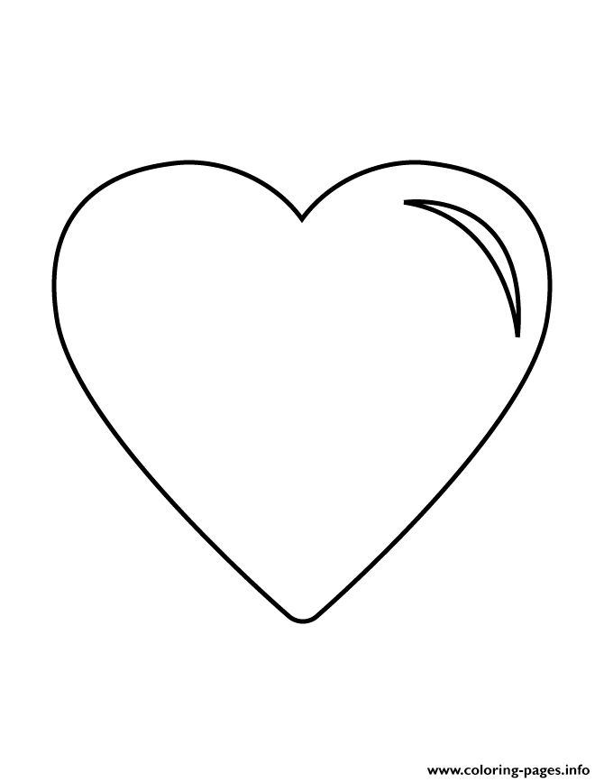 Heart Shape Simple coloring