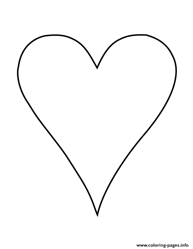 Long Heart Shape coloring