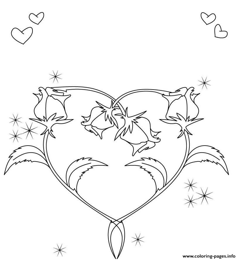 Heart Shape Valentines S5c39 coloring