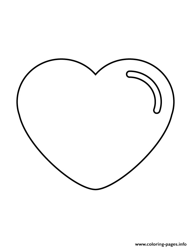 Heart Shape Valentines Day coloring