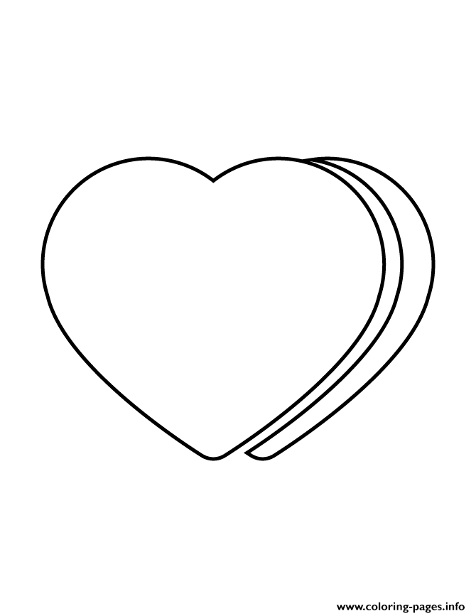 Hearts Stencil 9 coloring
