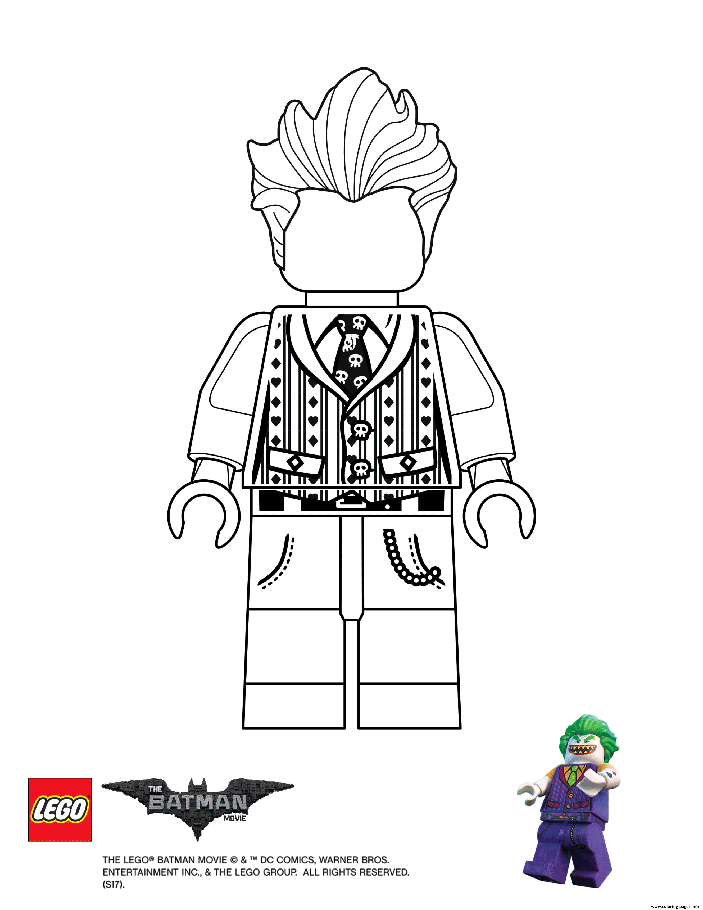 Joker Lego Batman Movie Coloring Pages Printable