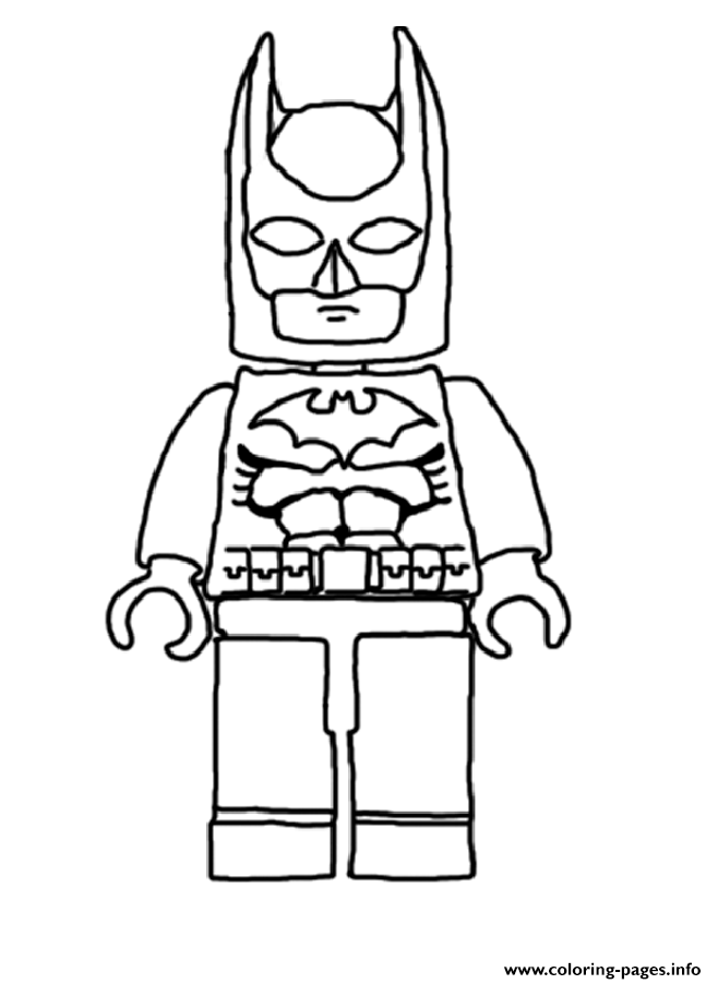 Simple Batman Lego Movie 2017 coloring
