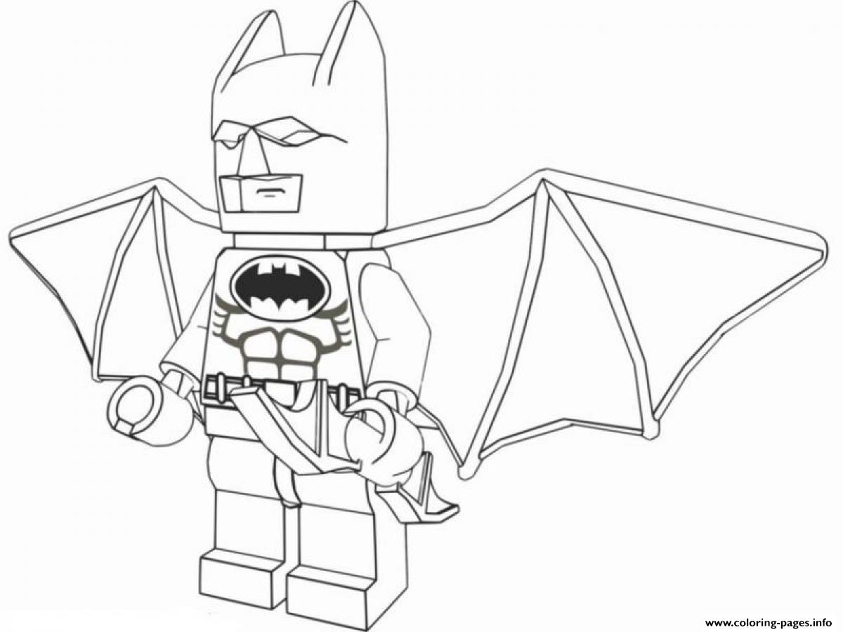 Batman Lego Is Ready coloring