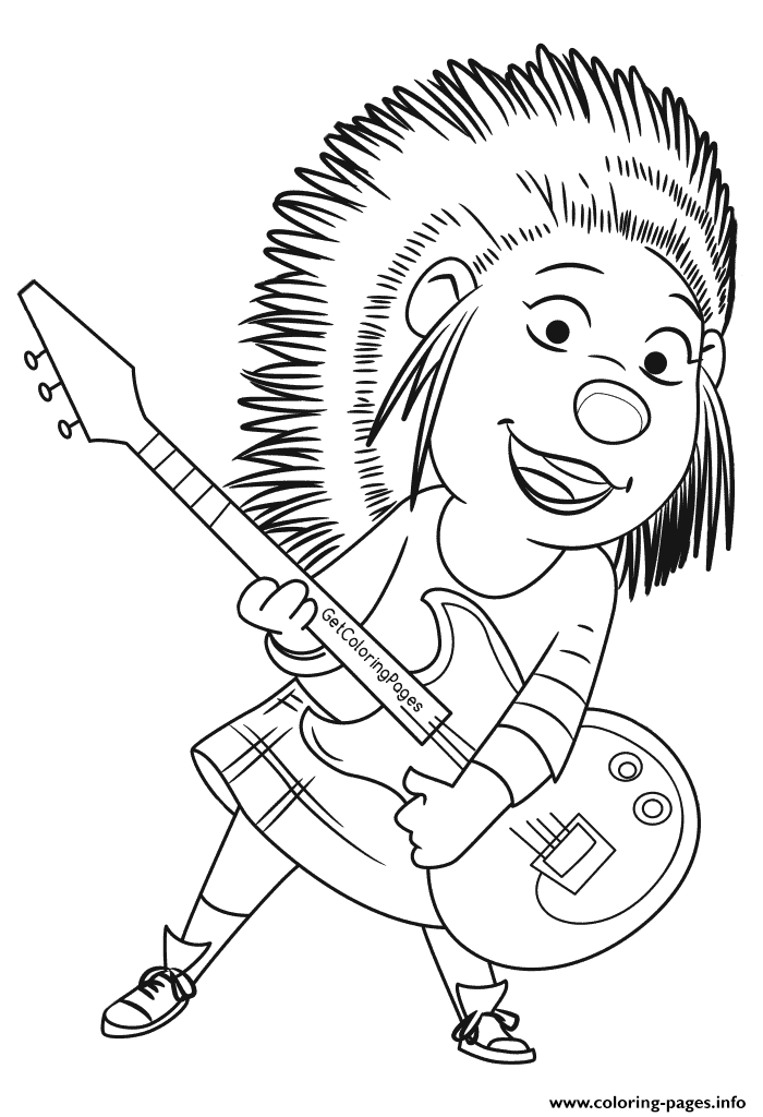 sing movie black and white coloring printable coloring pages book