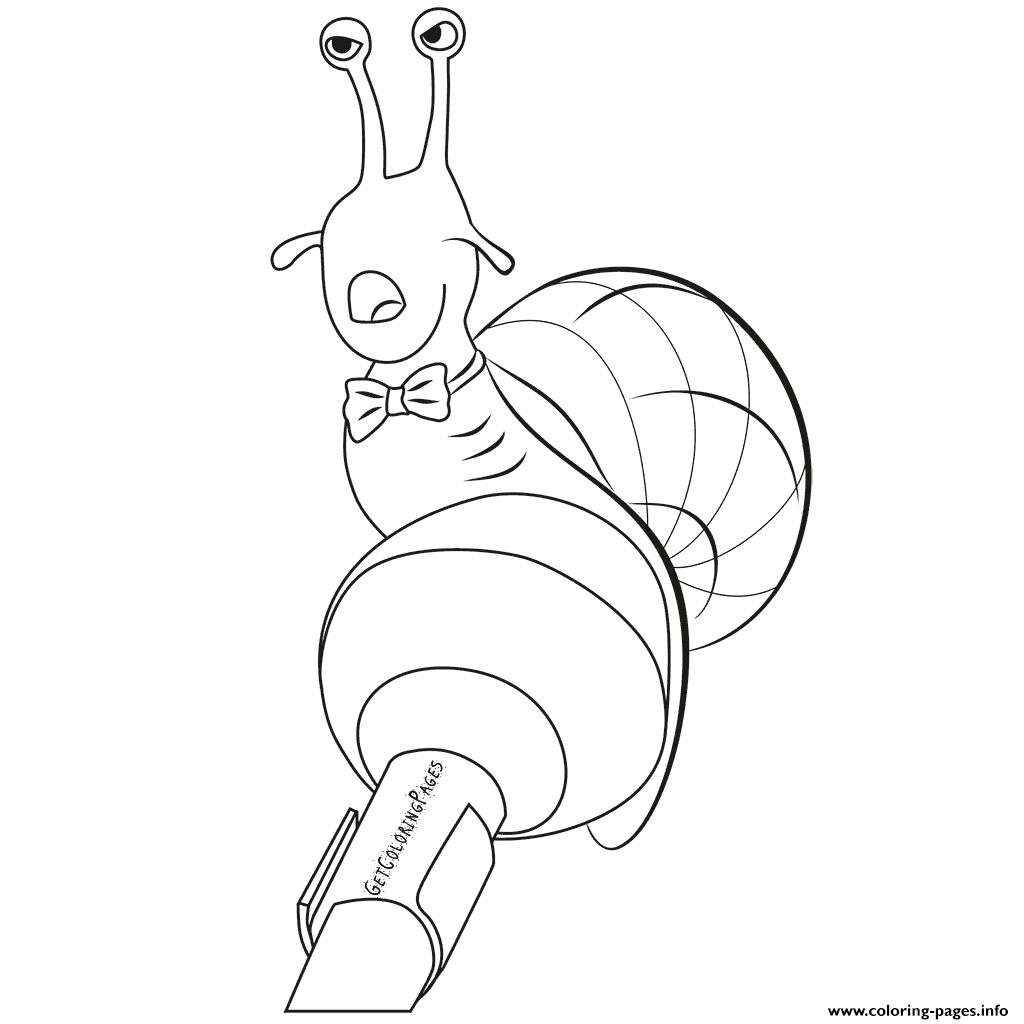 Singing Snail From Sing coloring