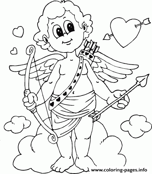 Cupid Simple coloring