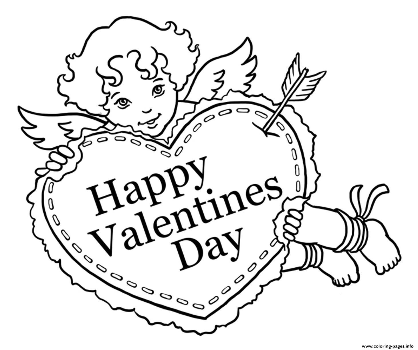 Valentine Sweet Cupid coloring