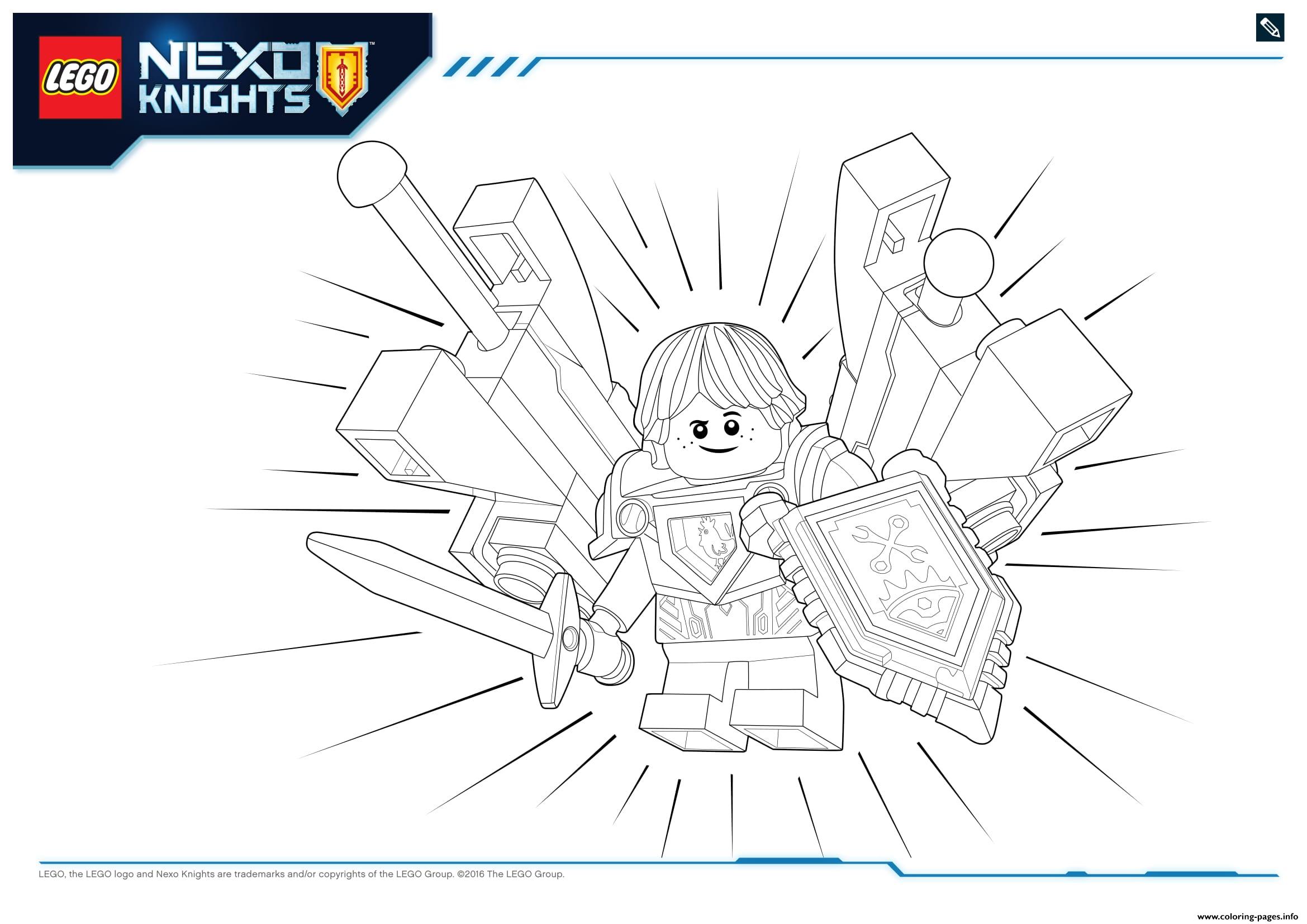 Lego Nexo Knights Ultimate Knights 4 coloring