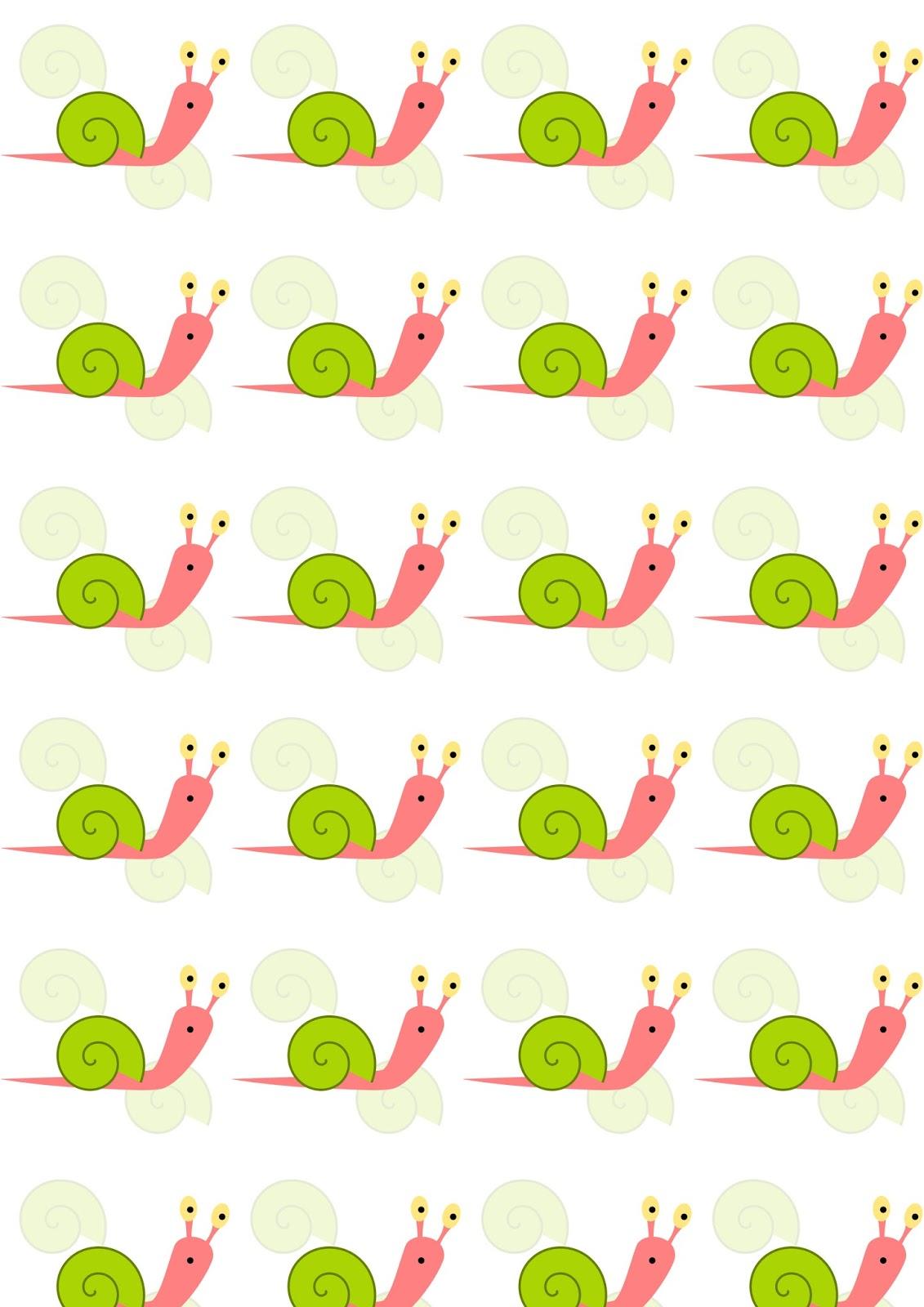 Snail Printable Wrapping Paper Color coloring