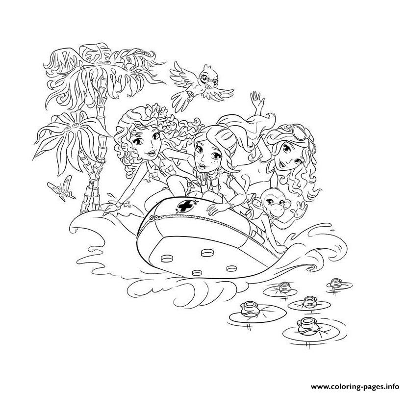Lego Friends Vacations coloring