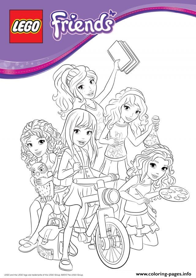 lego friends bike coloring pages printable